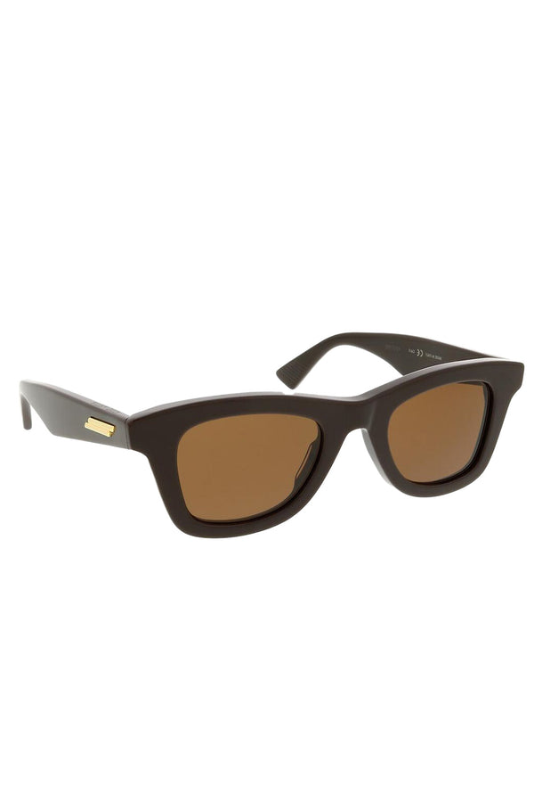 BOTTEGA VENETA  Bold Temple Round Cat Eye Sunglasses