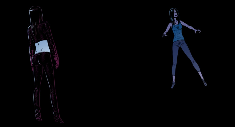 The demon and Grace enter the angles, a place outside of time