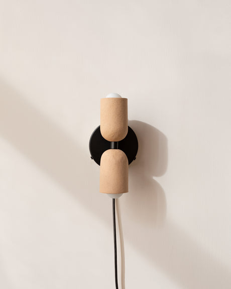 ceramic plug in wall sconce