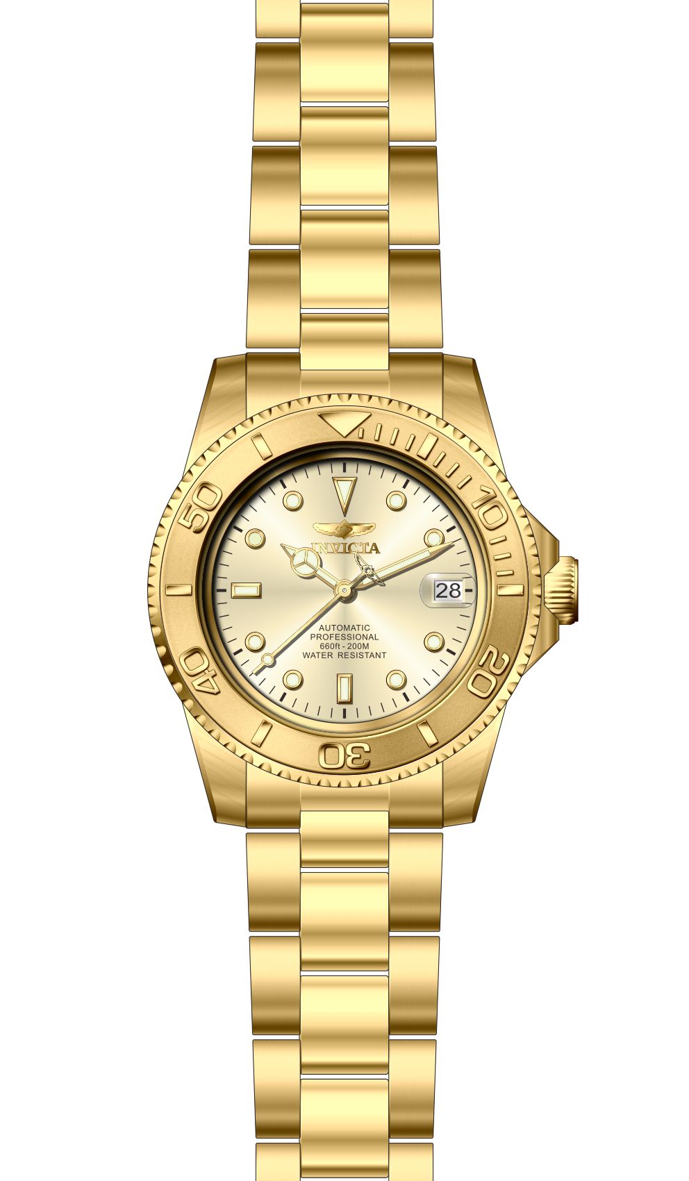 invicta submariner gold