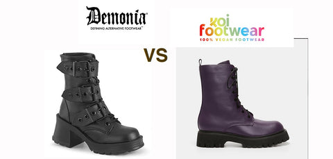 demonia vs koi footwear