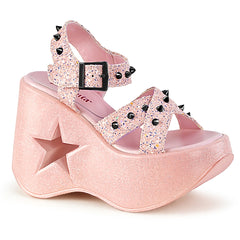 pink goth sandals