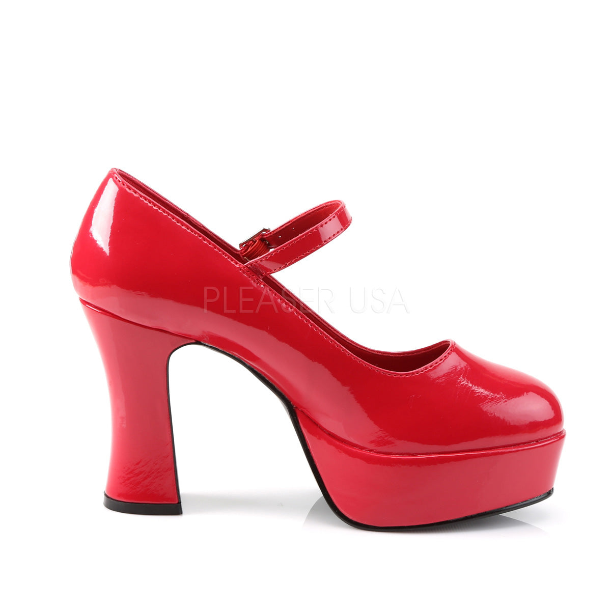 Mary Jane Red Platform Pumps | Funtasma 