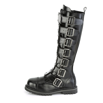 Riot Punk Knee Boots Leather (Unisex)