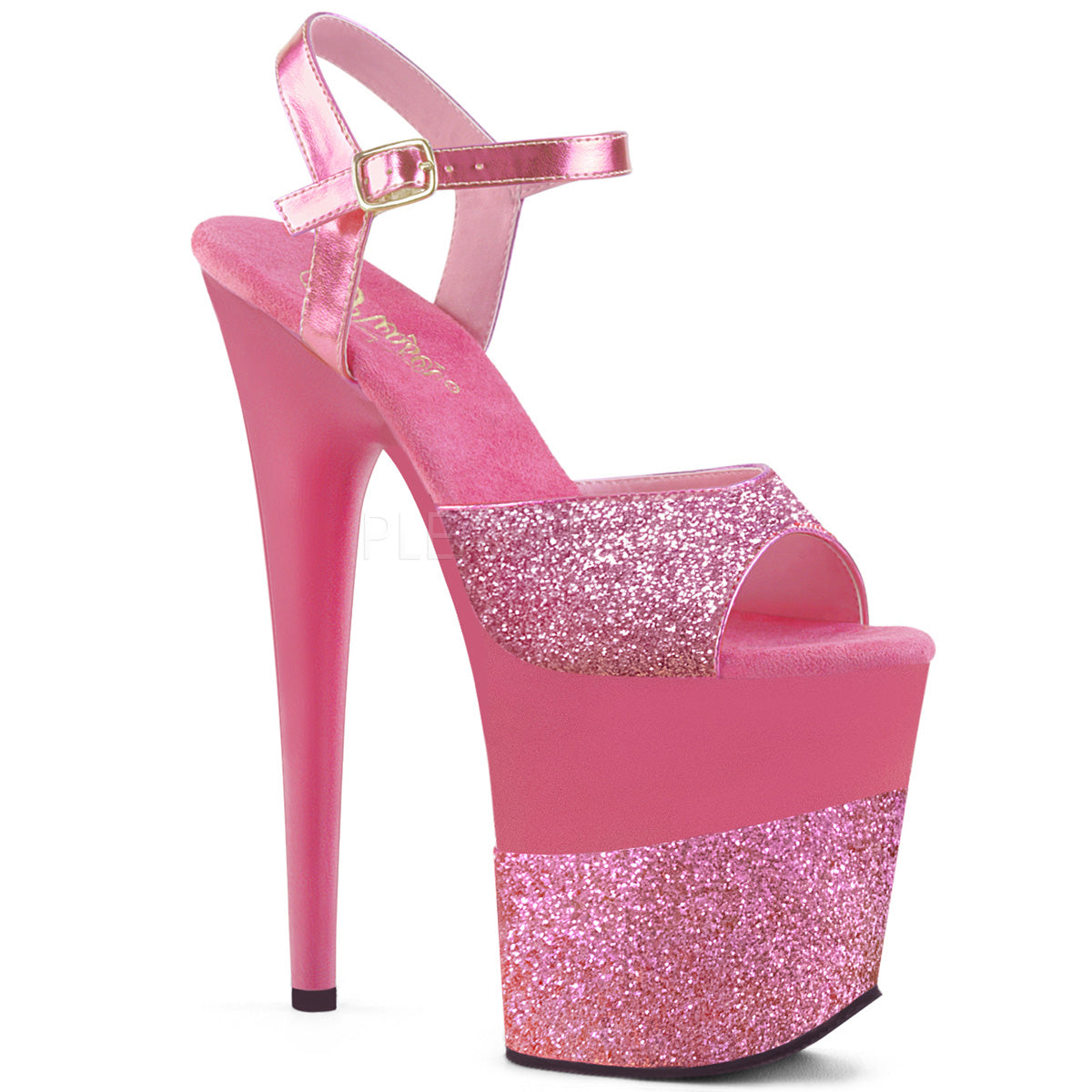 Pleaser Flamingo 809-2G 8 Inches Pink Platform Heels – OtherWorld Shoes