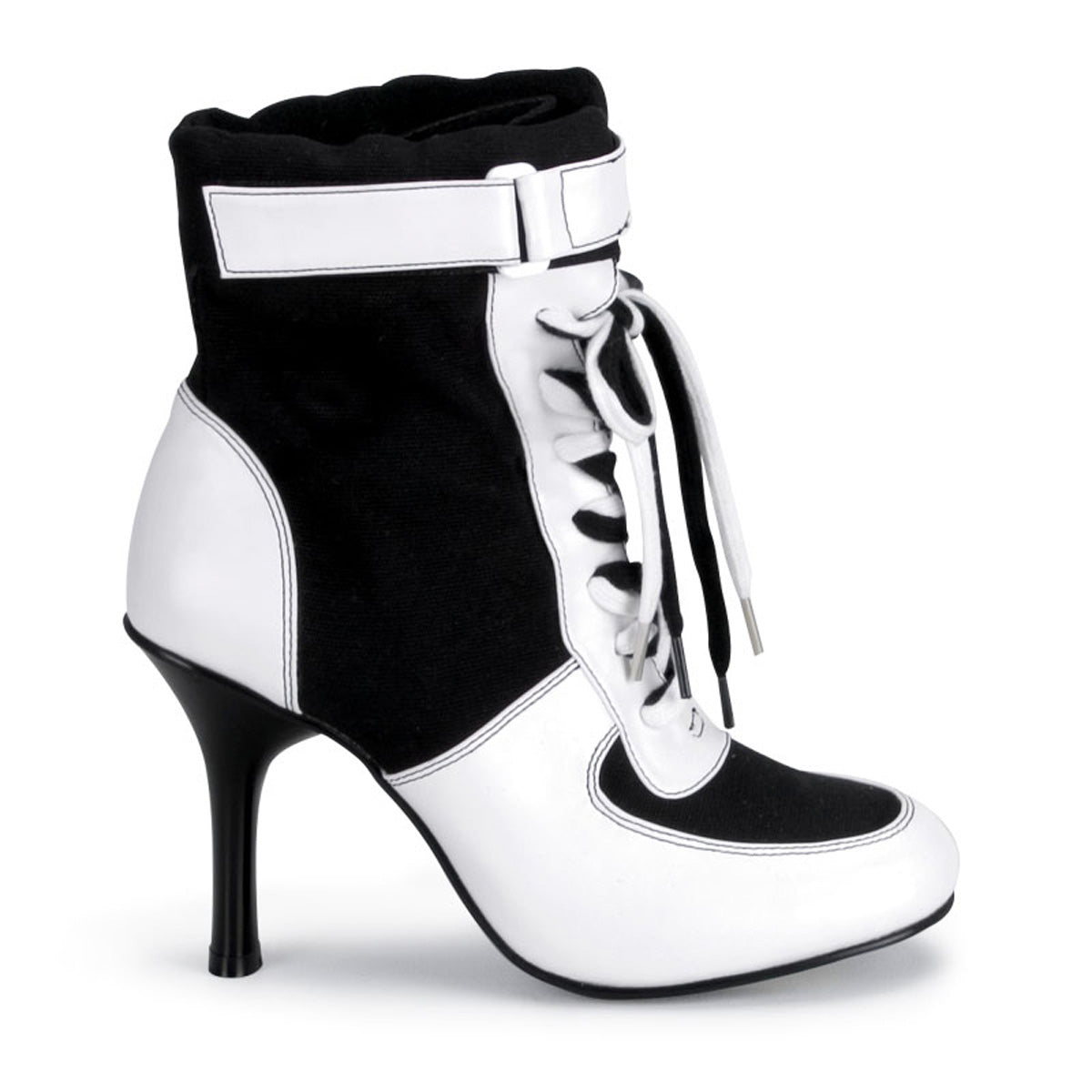 white high heel trainers