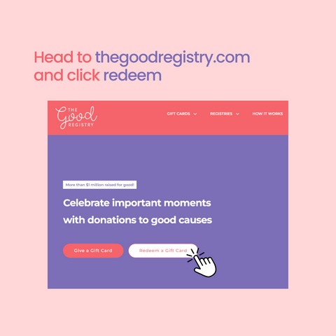 Screenshot of Good Registry website