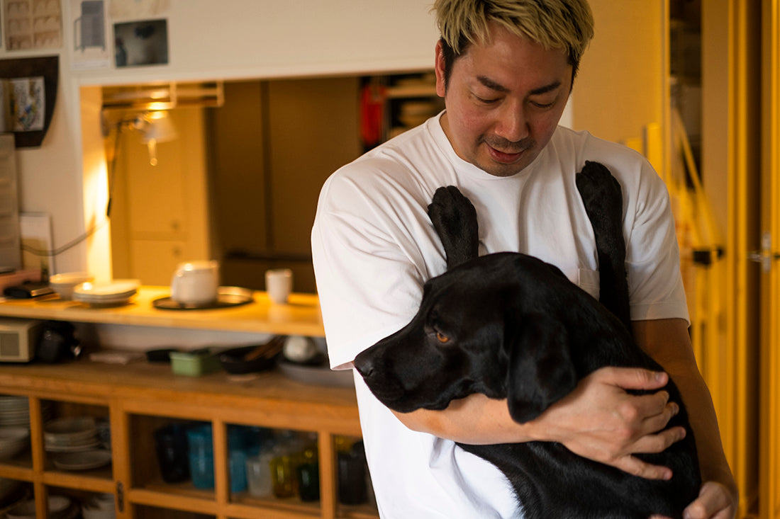 渡辺康啓氏と愛犬ジーノ