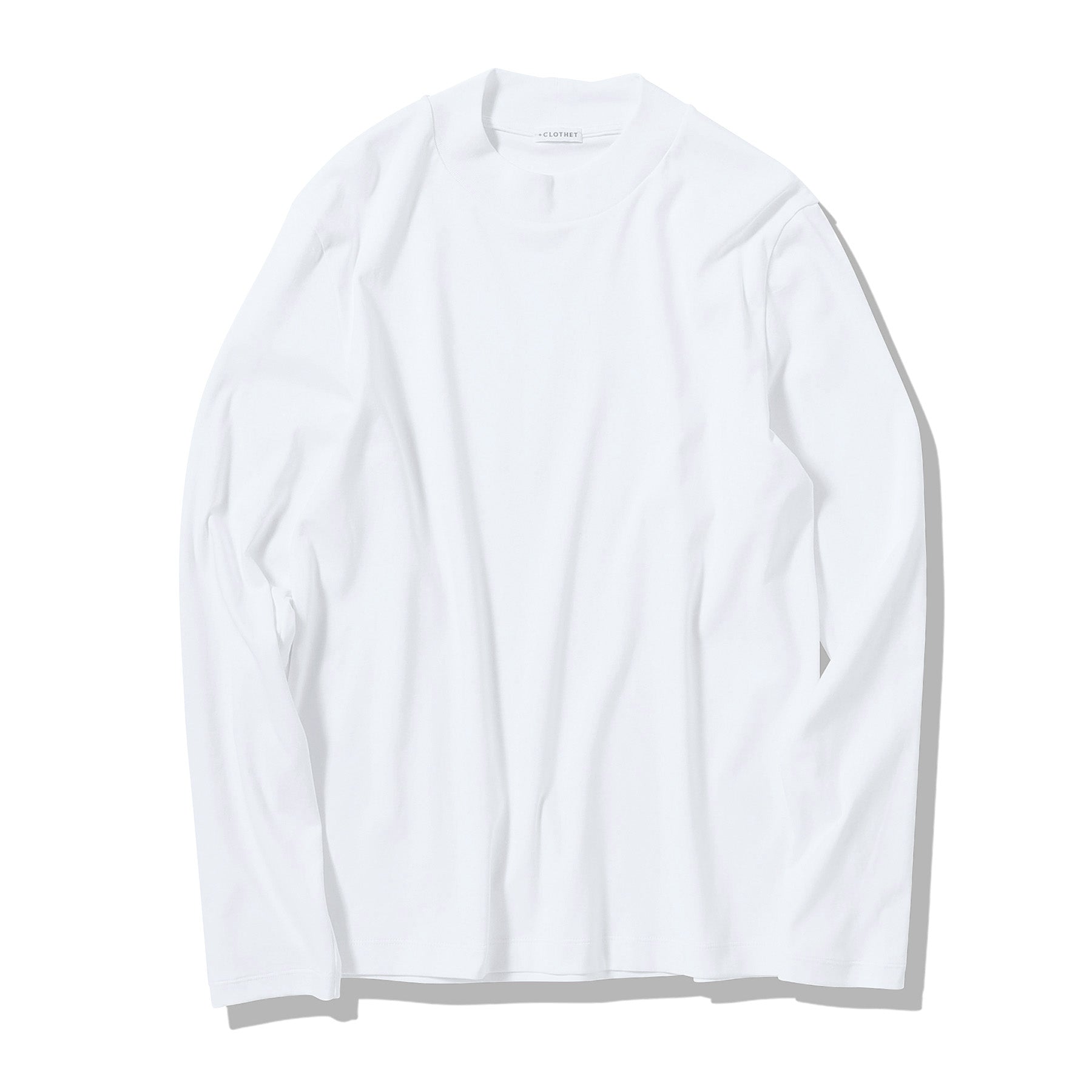 Tailored Mock Neck Long Sleeve T-shirtの商品画像