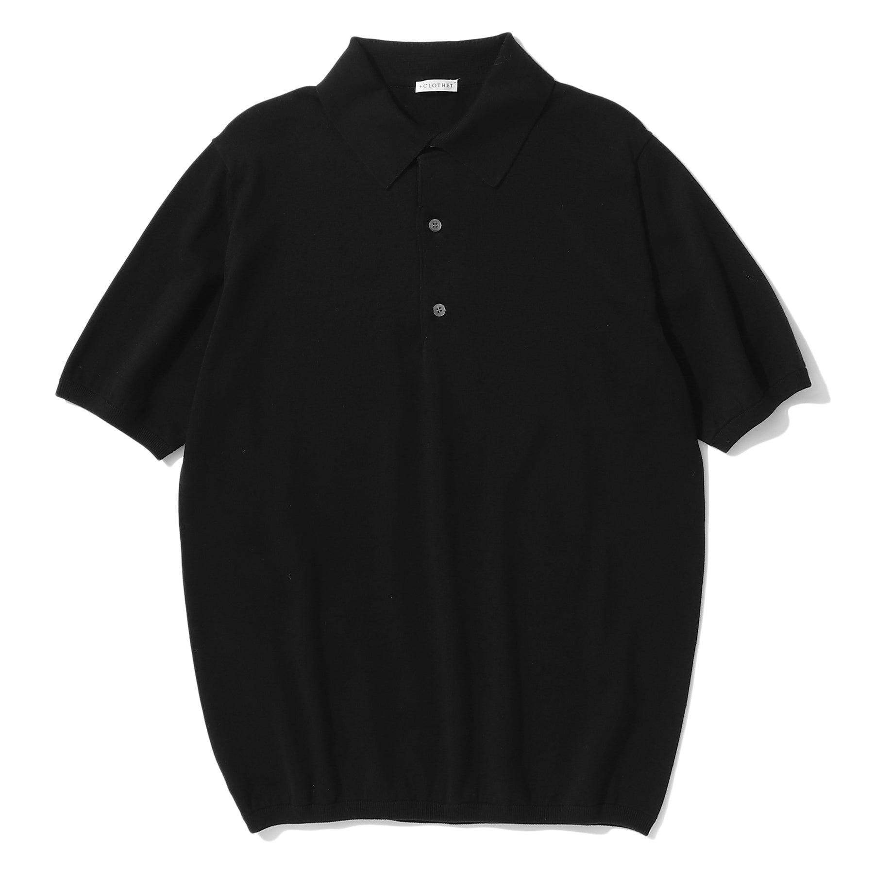 Knit Polo-shirt Black