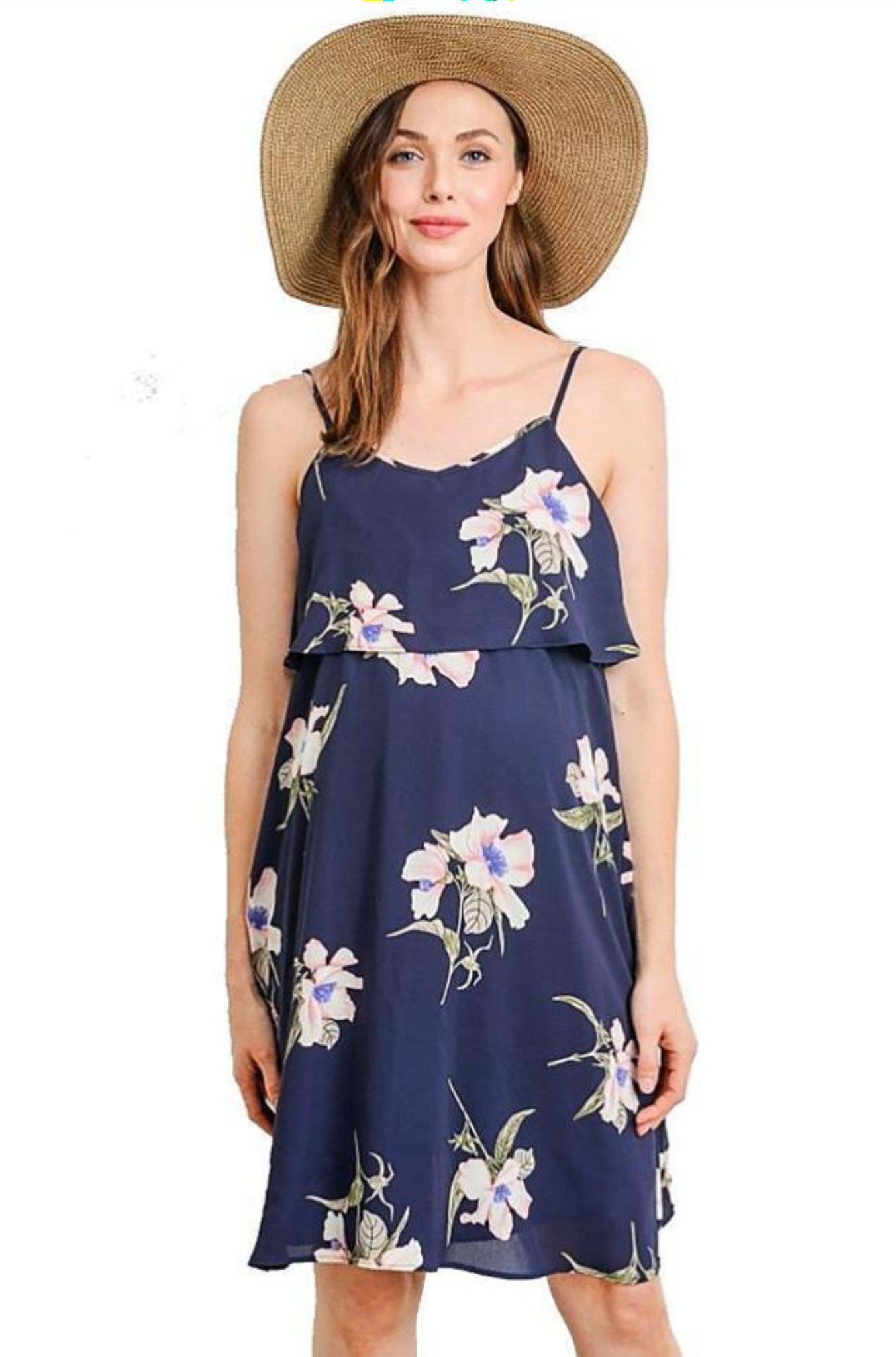 floral nursing dress