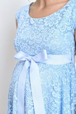 maternity dresses for baby shower blue