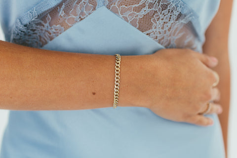 Diamond Cut Curb Bracelet