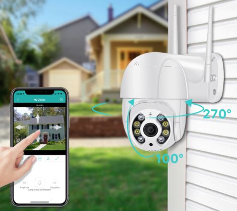 Voice-Alert Wireless Outdoor WiFi Security Camera