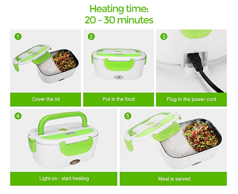 HotLunchy™ - Portable Heating Lunchbox Container PeekWise