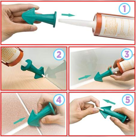 Silicone Caulking Finisher Applicator Sealant Nozzles