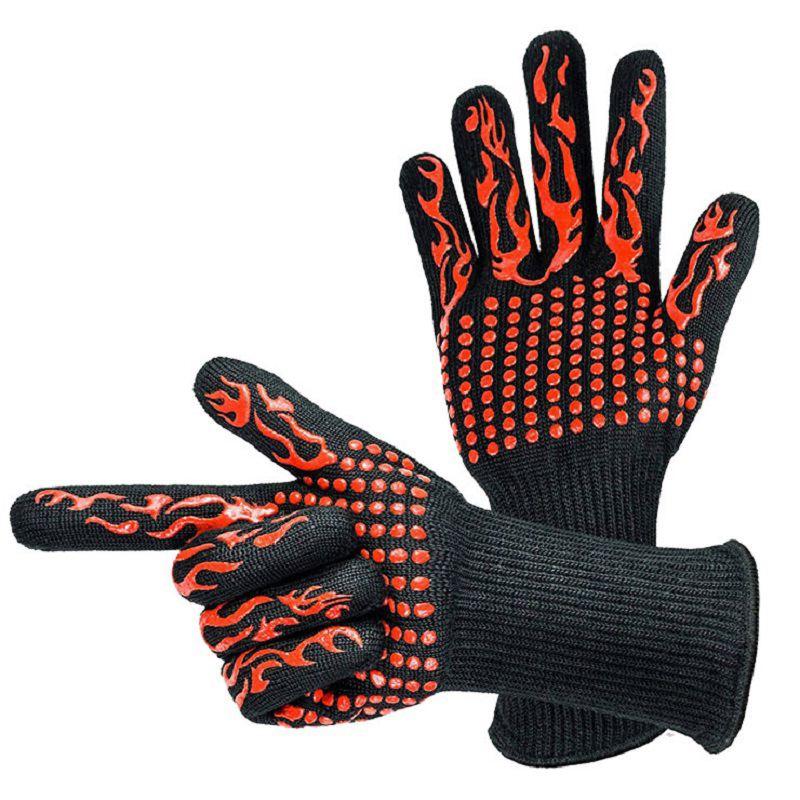 Heat-Resistant Non-slip Silicone Kitchen BBQ Gloves – Laxium