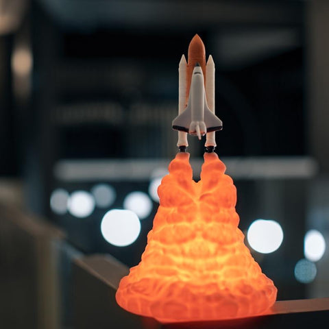 3D Rocket Launch Space Shuttle Lamp