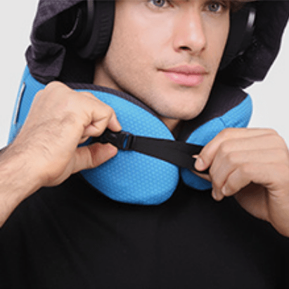 6 in 1 Ergonomic Hooded Memory Foam Travel Pillow