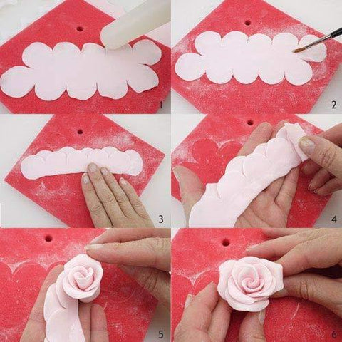 easiest-rose-flower petal cutter stencil mold gum fondant cake