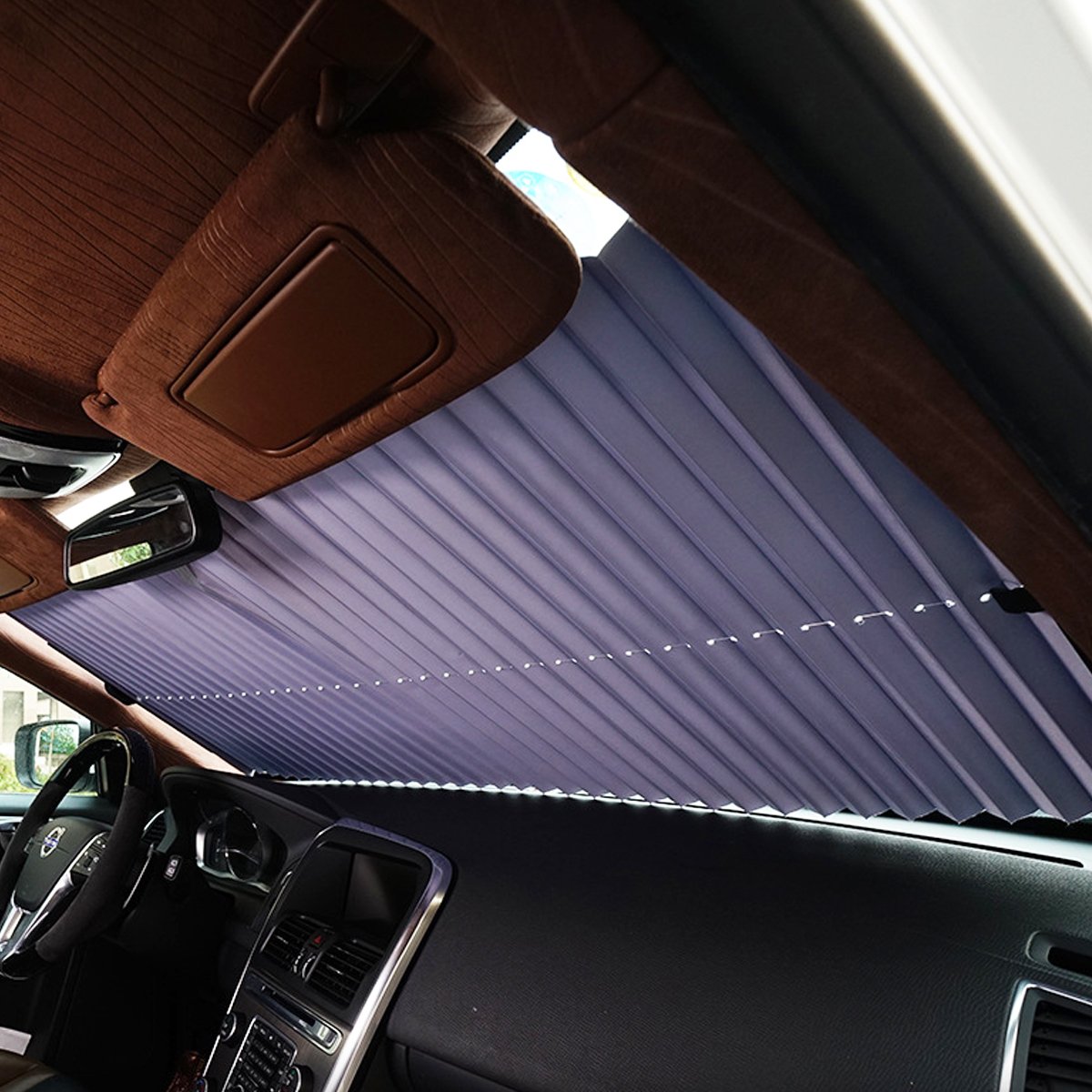 retractable blinds car windshield sun shades – laxium