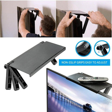 Adjustable TV Monitor Screen Shelf