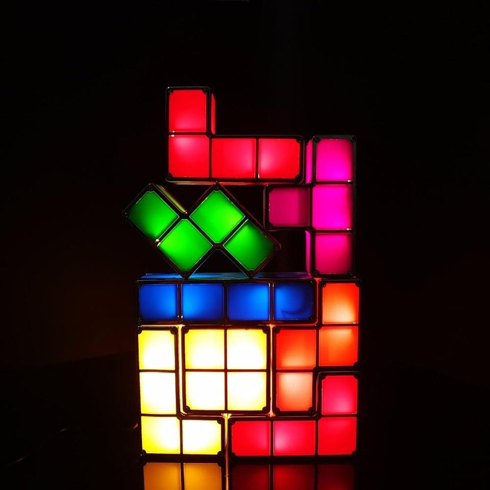LED Tetris Stack Puzzle Desk Lamp – Laxium