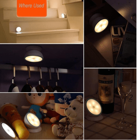 360 Magnetic LED Motion-Sensing Detachable Night Light