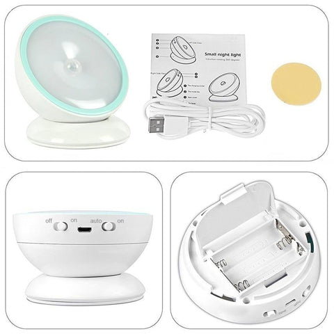 360 Magnetic LED Motion-Sensing Detachable Night Light