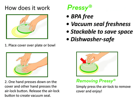 Pressy® Food Saver Vacuum Sealing Mintiml Cover Lid