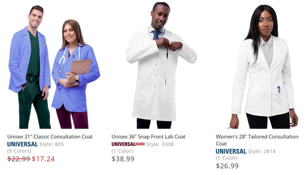 doctor lab coats not fit for scientists in laboratories with chemicals