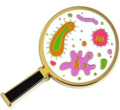 Microbes-In-Magnifying-Glass-Enamel-Lapel-Pin