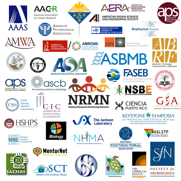 Logos of professional societies in the sciences
