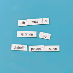 chemistry word magnets polymerization