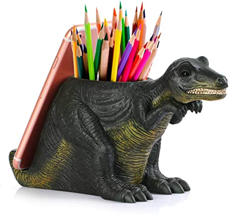 Dinosaur Desk Organizer Pen Holder