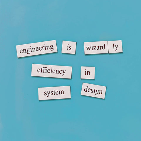 engineering word magnet gift set