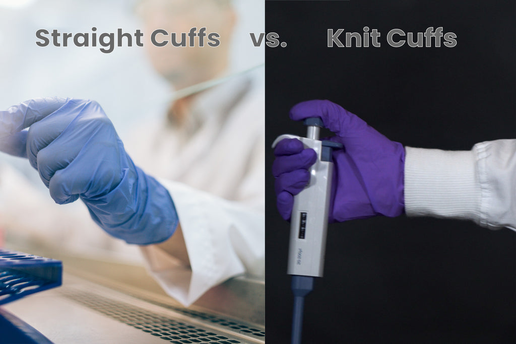 lab coats with straight cuffs vs. knit cuffs which is better?