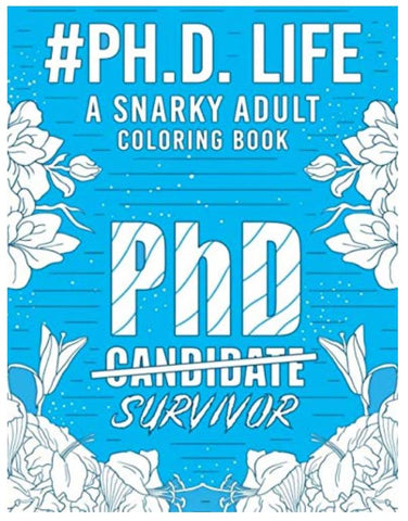 funny phd graduate coloring book