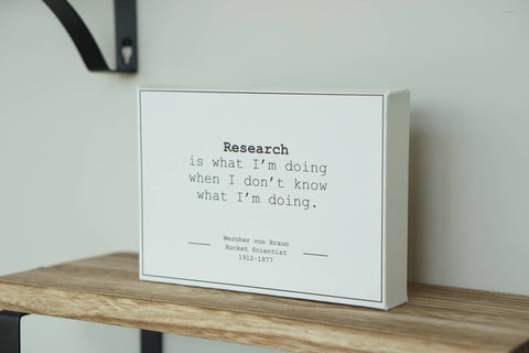 Wernher von Braun science research quote canvas