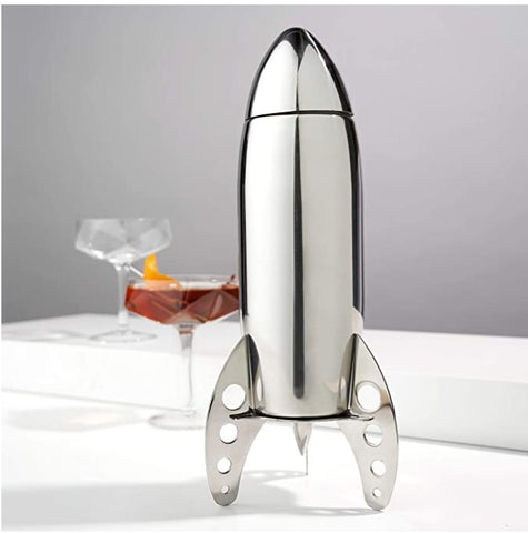 aerospace rocket cocktail shaker
