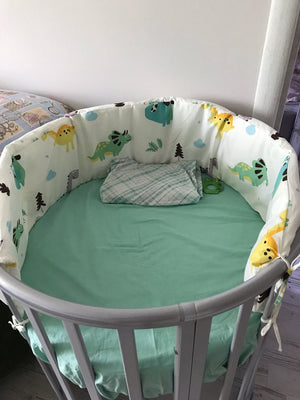 Collapsible Baby Cot Bumper Qunnsrog