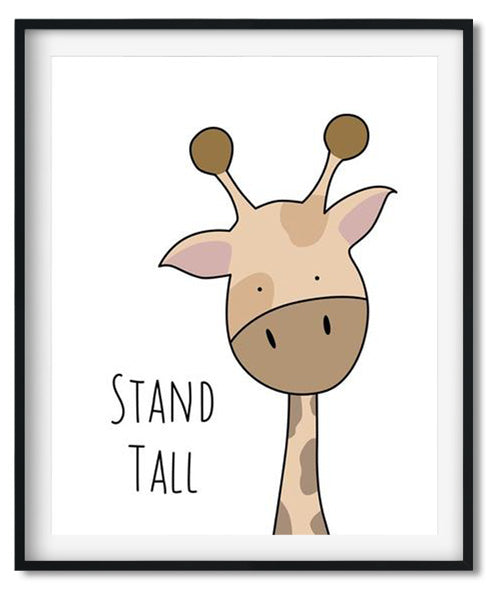 cute baby giraffe cartoon