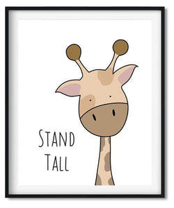 cute giraffe cartoon