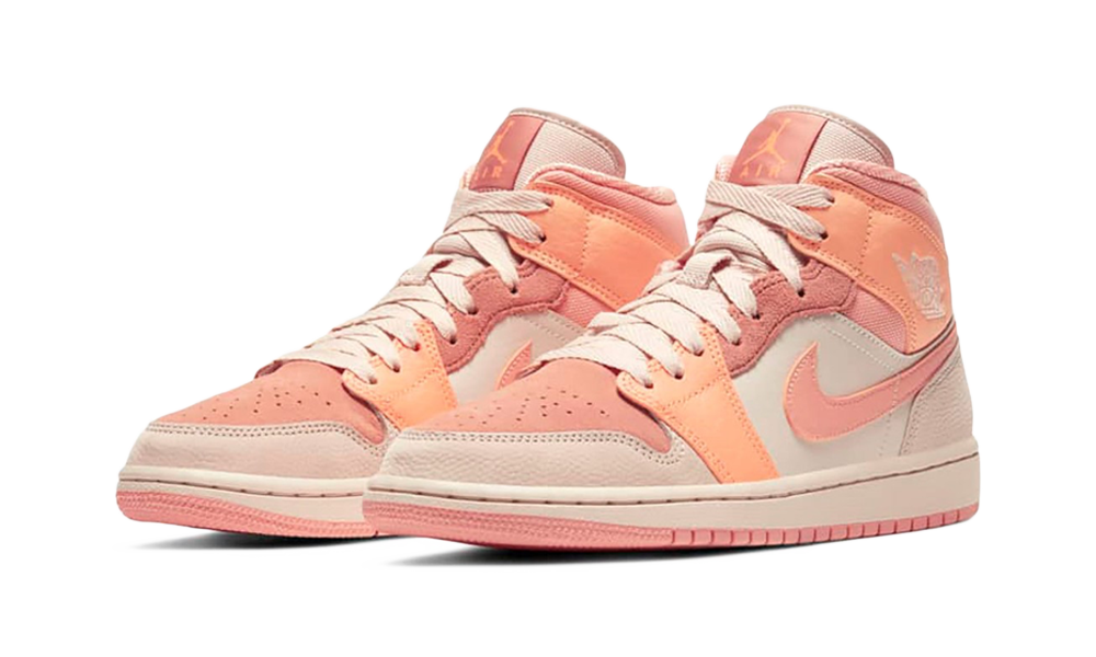 air jordan mid apricot orange