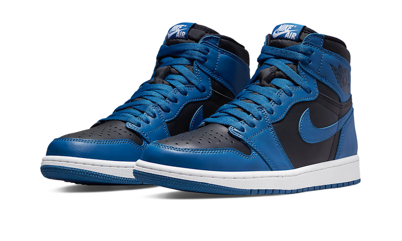 blue and dark blue jordan 1