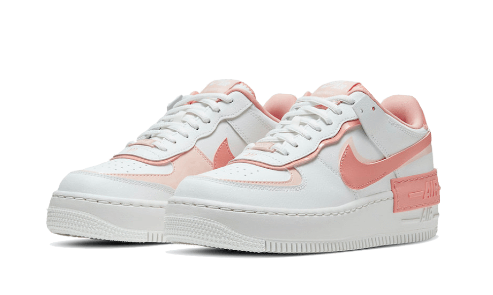 white and pink nike air force 1