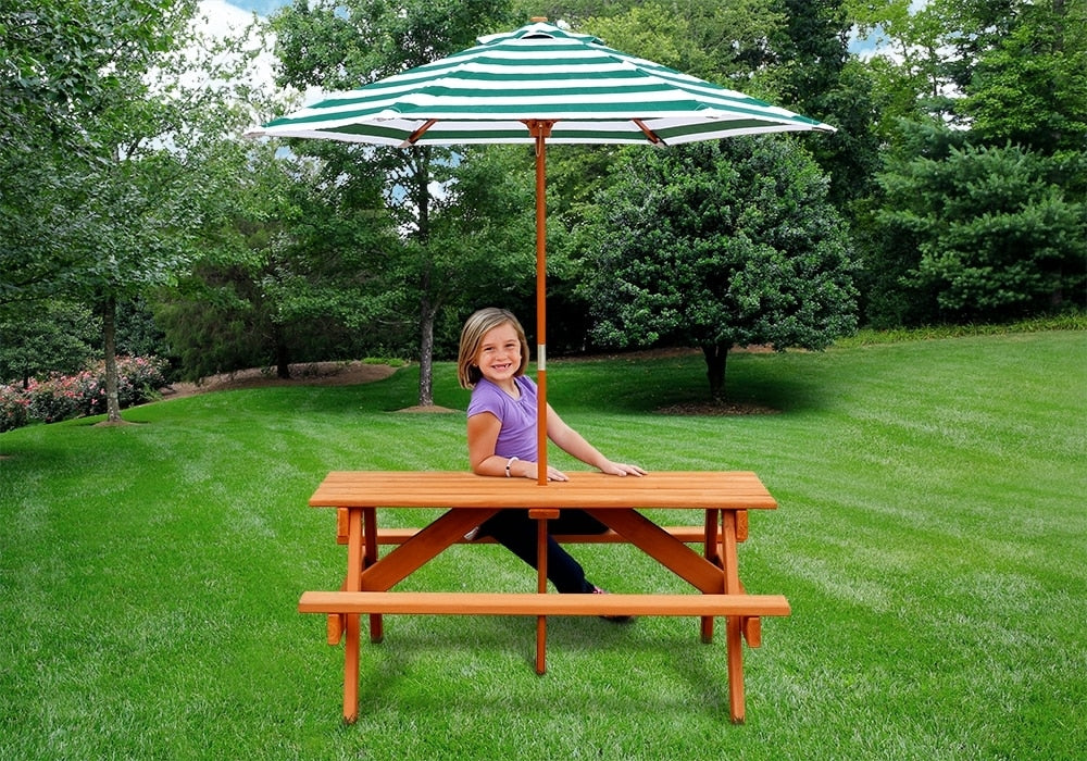 Gorilla Accessory - Children's Picnic Table With Umbrella – Jumpin Jungle