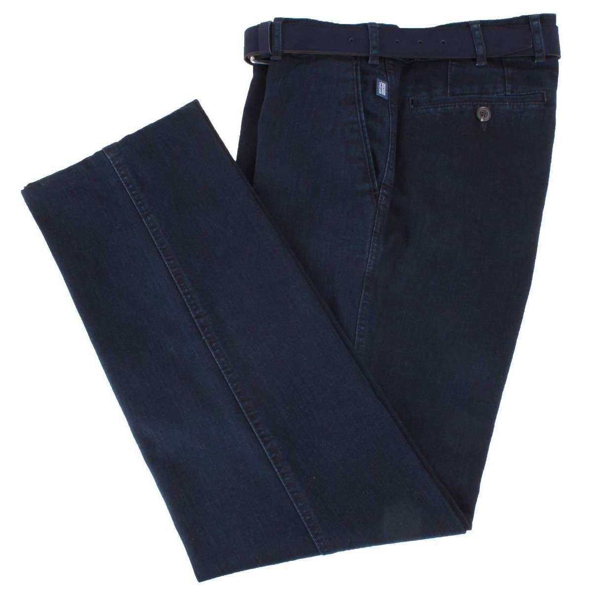 BRUHL Montana Bi-Stretch Denim Jeans - Stoned Blue