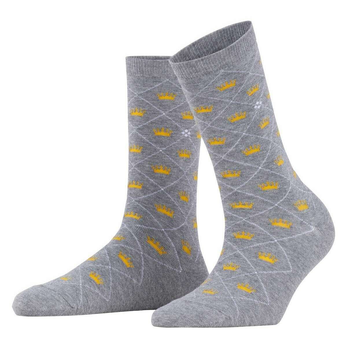 Burlington Crown Socks - Light Grey