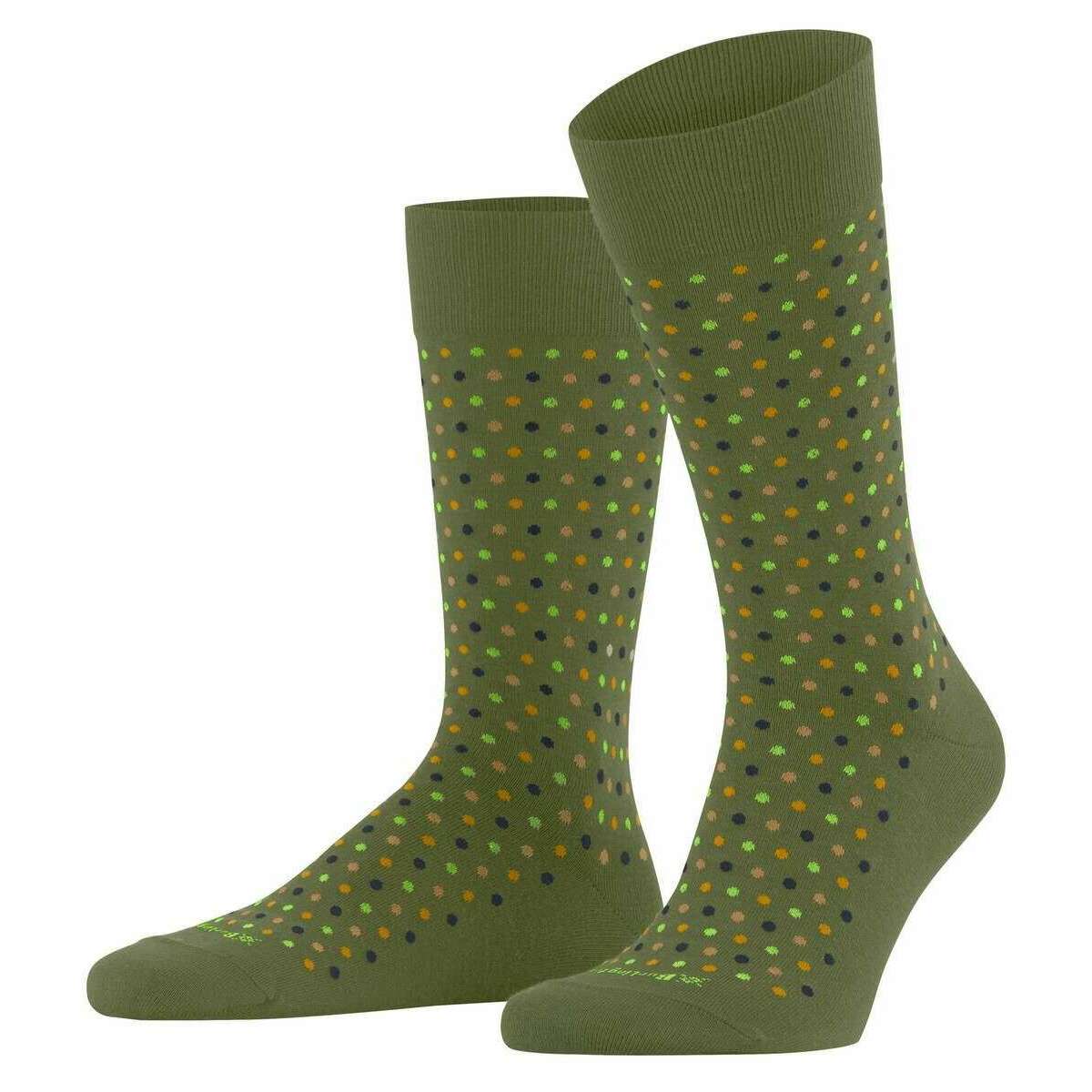 Burlington Dot Socks - Cactus Green